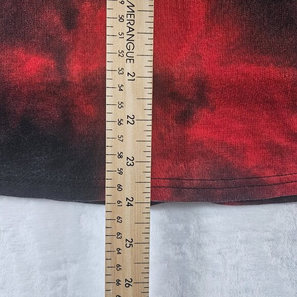 Marvel Deadpool Falling Men's Size M Short Sleeve Hoodie Pullover Red Tie Dye - Picture 8 of 8
